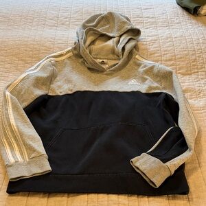 Adidas Youth Boy’s Gray and Black Hoodie